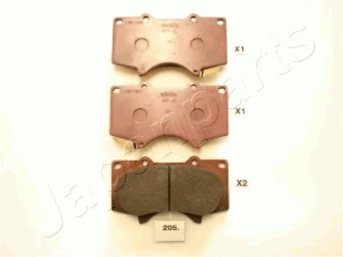 JAPANPARTS (PA205AF) Колодки торм.пер.
