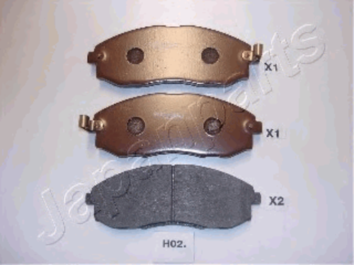 JAPAN PARTS (PAH02AF) Колодки тормозные HYUNDAI H-1/STAREX 2.4-2.5D 97- передние