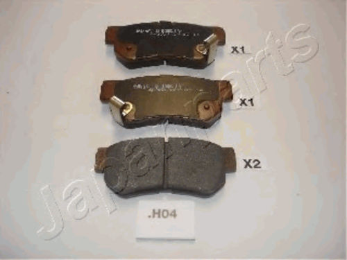 JAPANPARTS (PPH04AF) Колодки тормозные HYUNDAI/KIA ELANTRA/GETZ/MATRIX/SANTA FE/TUCSON/SONATA/MAGENTIS/OPIRUS/SPORTAGE -10 задн.