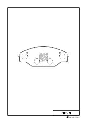 MK KASHIYAMA (D2069) Колодки тормозные TOYOTA HIACE 1.8-2.4D 83-89 передние
