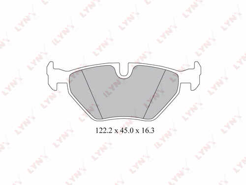 LYNXAUTO (BD1413) Колодки тормозные задние BMW 5(E39) 96-03