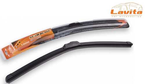 LAVITA (LA232380) Щетка стеклоочистителя бескаркасная 38 см (15\) 1 доп. адаптер_ВСЕ МОДЕЛИ 380ММ