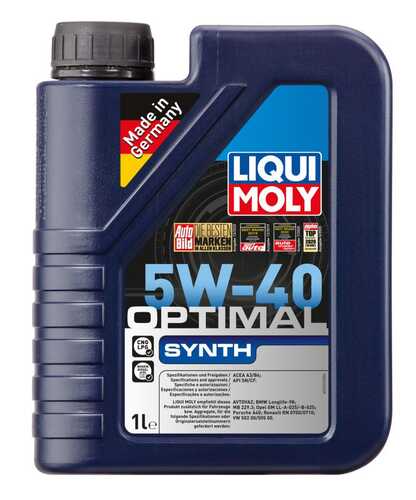 LIQUI MOLY (3925) Масло моторное LIQUI MOLY Optimal 5W-40 1л.