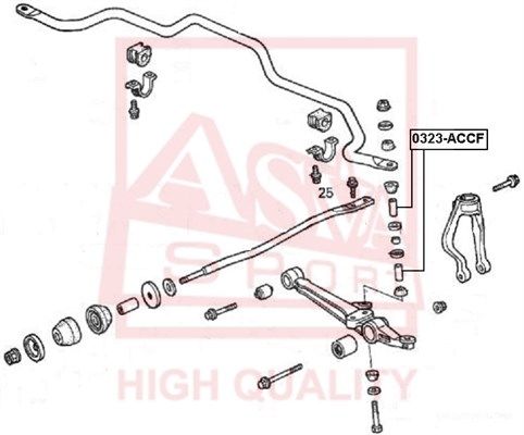 ASVA (0323ACCF) ТЯГА СТАБИЛИЗАТОРА ПЕРЕДНЯЯ ASVA 0323-ACCF