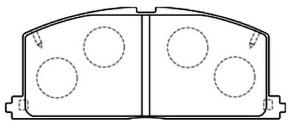 ASVA (AKD1001) Колодки тормозные TOYOTA/LEXUS CALDINA -02 передн.