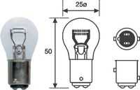 MAGNETI MARELLI (008528100000) Лампа доп. освещ. P21W/5W 12V BAY15D