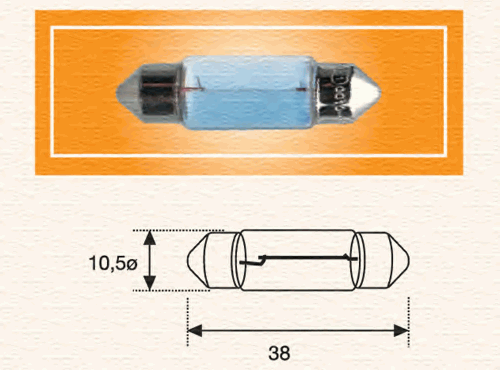 M.MARELLI (009418100000) Лампа С5W 12V min10