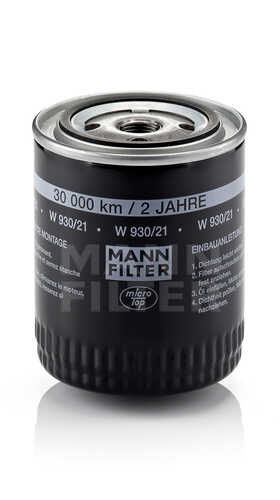 MANN-FILTER (W93021) Фильтр масляный для двс а м