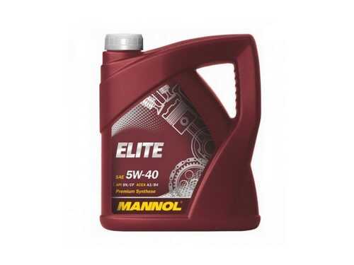MANNOL (1006) Масло моторное 5W40 MANNOL 4л  синтетика Elite SN/CF, A3/B4