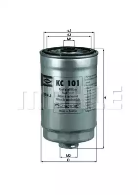 MAHLE-KNECHT (KC101) Фильтр топливный