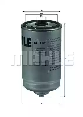 KNECHT (KC102) Фильтр топливный MAN