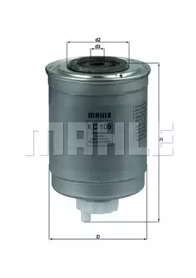 MAHLE-KNECHT (KC109) Фильтр топливный