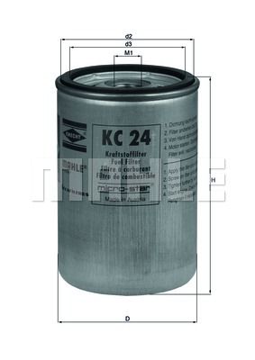 MAHLE-KNECHT (KC24) Фильтр топливный