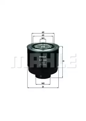 KNECHT (KC388D) Фильтр топливный MITSUBISHI: L200 2.5DI-D 06-