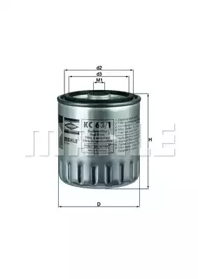 MAHLE-KNECHT (KC631D) Фильтр топливный