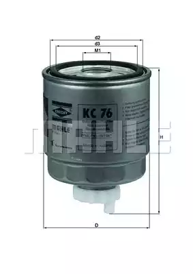 MAHLE-KNECHT (KC76) Фильтр топливный