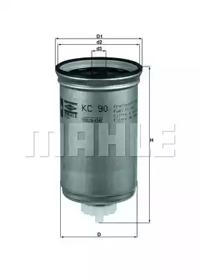 KNECHT (KC90) Фильтр топливный