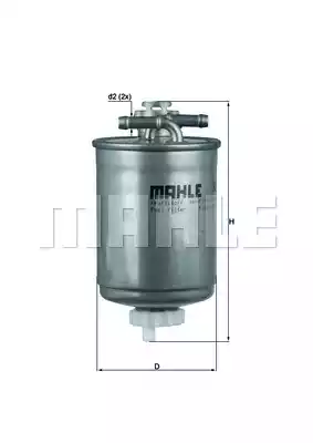 MAHLE-KNECHT (KL103) Фильтр топливный