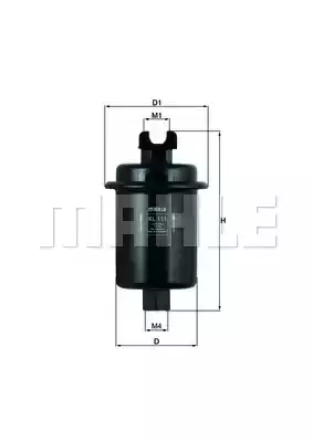 MAHLE-KNECHT (KL111) Фильтр топливный
