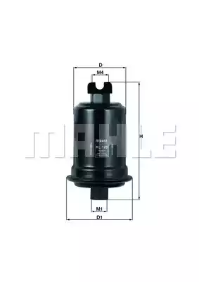 MAHLE-KNECHT (KL128) Фильтр топливный