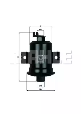 MAHLE-KNECHT (KL140) Фильтр топливный