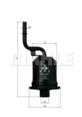 KNECHT (KL246) Фильтр топливный Toyota