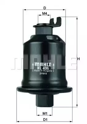 MAHLE-KNECHT (KL436) Фильтр топливный