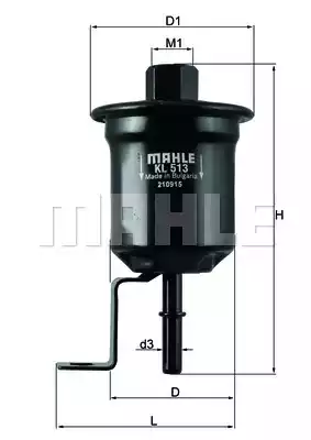 MAHLE/KNECHT (KL513) Фильтр топл.TOYOTA AVENSIS 1.6-2.0L 07.98-2000