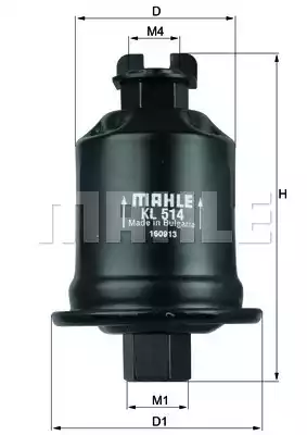 MAHLE-KNECHT (KL514) Фильтр топливный
