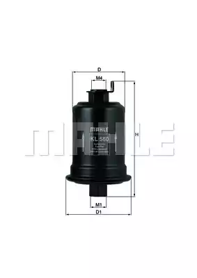 MAHLE-KNECHT (KL560) Фильтр топливный