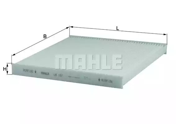MAHLE/KNECHT (LA107) Фильтр салона VOLVO S40,V40 1.6-2.0L,1.9TD 95-04