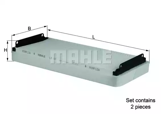 KNECHT (LA47S) Фильтр салона MB W210/220 (упак.2шт.)