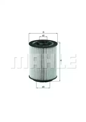 MAHLE (OX356D) Фильтр масляный