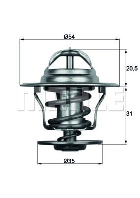 MAHLE-KNECHT (TX1587D) Термостат