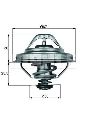MAHLE-KNECHT (TX2888D) Термостат