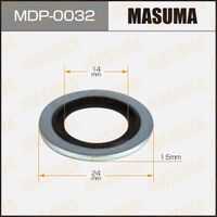 MASUMA (MDP0032) Шайба (прокладка) для болта маслосливного RENAULT 14x24x1.5 [уп.50