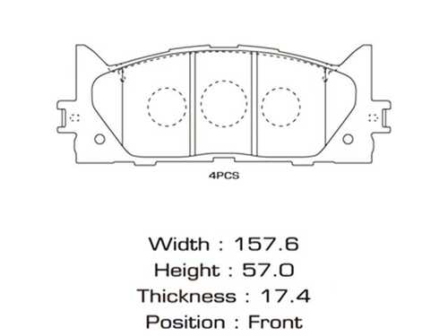 MASUMA (MS1521) Колодки тормозные TOYOTA/LEXUS CAMRY 07- 2.4-3.5 передн.