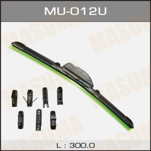 MASUMA (MU012U) Щетка стеклоочистителя 300 мм бескаркасная 1 шт MASUMA Nano Graphite MU-012U
