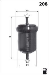 MECAFILTER (ELE6004) Фильтр топливный