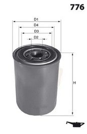 MECAFILTER (ELH4183) Фильтр масляный