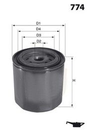 MECAFILTER (ELH4219) Фильтр масляный VW GOLF III,PASSAT,SHARAN,T4 1.9TDi