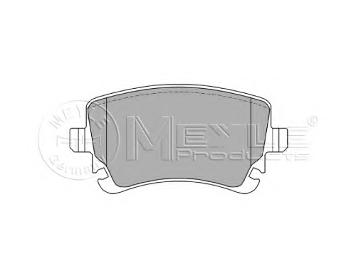 MEYLE (0252332617) Колодки зад.AUDI A3/VW GOLF,PASSAT,TOURAN,CADDY WVA23914