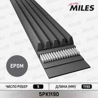 MILES (5PK1190) Ремень п/к 