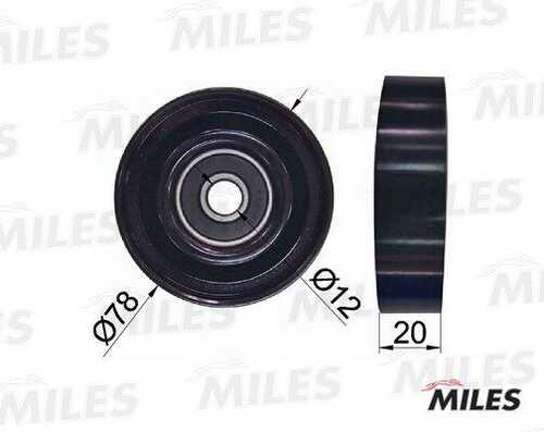 MILES (AG03028) Ролик ремня приводного HYUNDAI GETZ/ACCENT/ELANTRA кондиционера