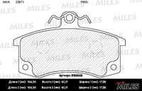 MILES (E100025) Колодки тормозные ВАЗ 2110/2111/2112 передние с датчиком SemiMetallic