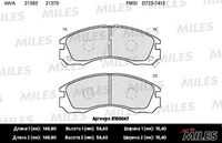 MILES (E100047) Колодки тормозные MITSUBISHI OUTLANDER 03>/PAJERO 90>00> передние SemiMetallic