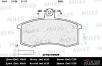 MILES (E100049) Колодки тормозные ВАЗ 2108/2109/21099 передние SemiMetallic