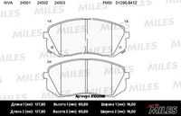 MILES (E100055) Колодки тормозные HYUNDAI IX35 10-/KIA SPORTAGE 10-/CARENS 02- передние