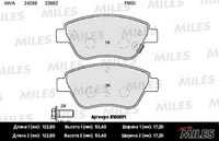 MILES (E100071) Колодки тормозные OPEL CORSA D 06> передние SemiMetallic