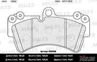 MILES (E100106) Колодки тормозные AUDI Q7/VOLKSWAGEN TOUAREG/PORCSHE CAYENNE 02> R18 передние